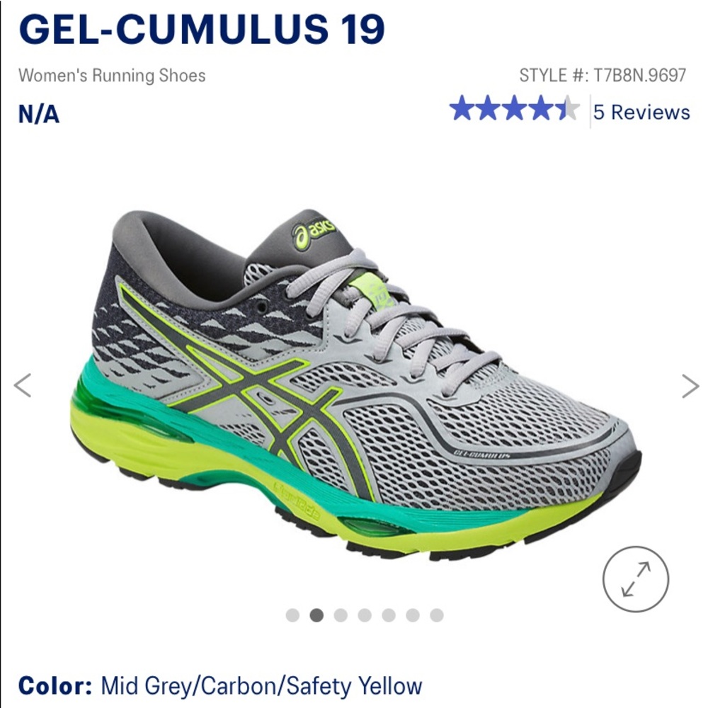 NWOB ASICS Gel Cumulus 19 Running Shoes